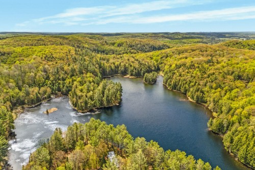Aerial View - 31 Ch. Champlain, Val-Des-Monts, QC - Outdoor With Body Of Water With View