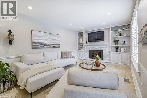 2080 Mckerlie Crescent, Burlington, ON - Indoor Photo Showing Living Room With Fireplace