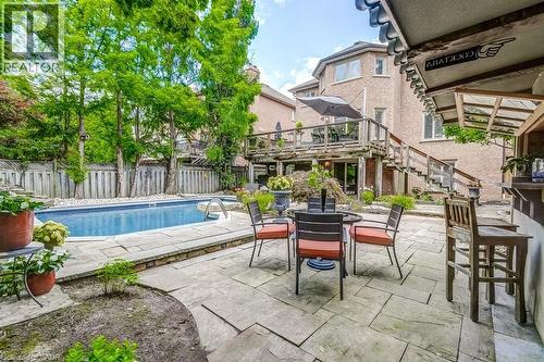 2080 Mckerlie Crescent, Burlington, ON - Outdoor With In Ground Pool With Deck Patio Veranda
