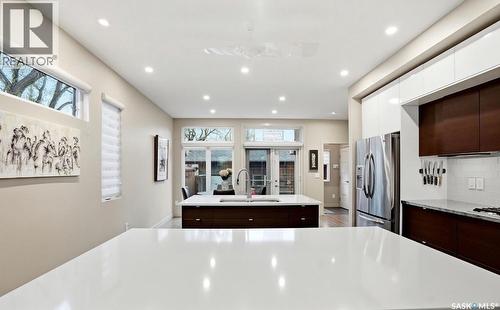 1212 Broadway Avenue E, Saskatoon, SK - Indoor Photo Showing Kitchen With Upgraded Kitchen