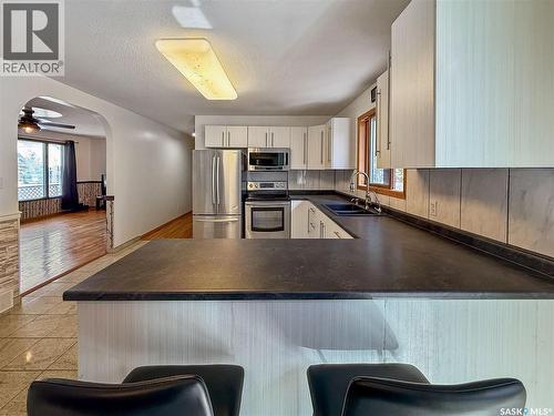 12 5Th Avenue, Candle Lake, SK - Indoor Photo Showing Kitchen With Double Sink