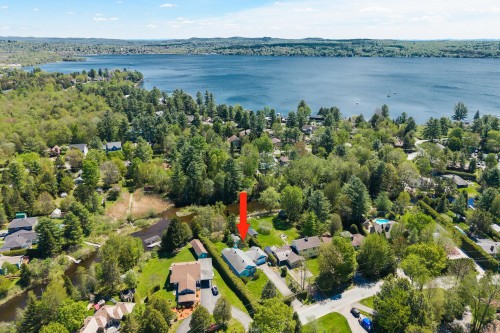 Photo aérienne - 664 Av. Stéphane, Magog, QC - Outdoor With Body Of Water With View