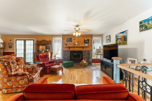 Salon - 664 Av. Stéphane, Magog, QC - Indoor Photo Showing Living Room With Fireplace