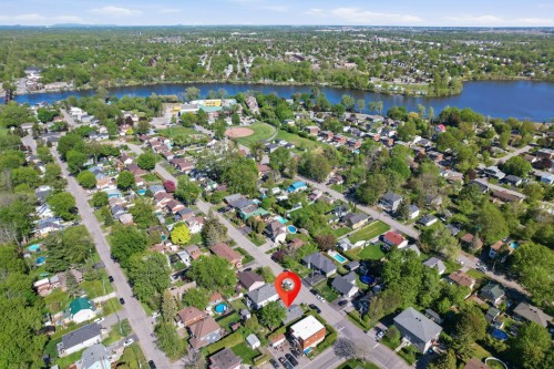 Aerial View - 43 Rue Jeanne-D'Arc, Châteauguay, QC - Outdoor With Body Of Water With View