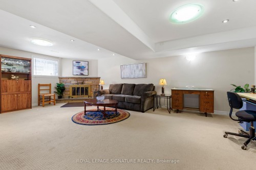 58 Centennial Parkway S, Hamilton, ON - Indoor With Fireplace