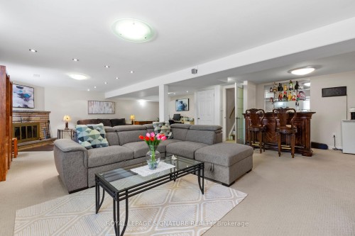 58 Centennial Parkway S, Hamilton, ON - Indoor Photo Showing Living Room With Fireplace