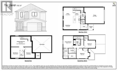 Floor Plan of ELANOR model by Robinson Carpentry - 99 Victoria Avenue E, South Huron (Stephen), ON - Other