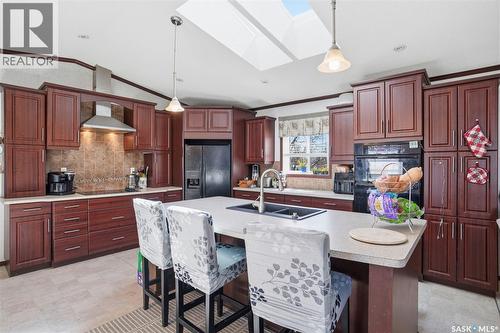 533 3Rd Avenue, Young, SK - Indoor Photo Showing Kitchen With Double Sink With Upgraded Kitchen