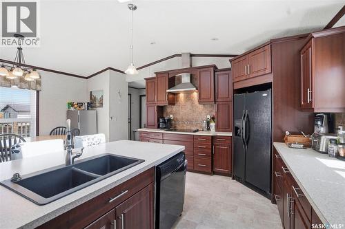 533 3Rd Avenue, Young, SK - Indoor Photo Showing Kitchen With Double Sink