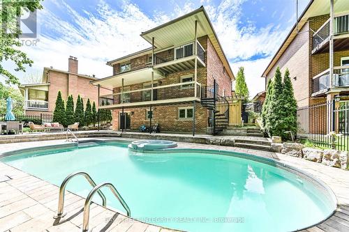 42 Sycamore Drive, Markham, ON - Outdoor With In Ground Pool With Balcony