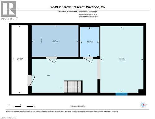 Floor plan - 603 Pinerow Crescent Unit# B, Waterloo, ON 