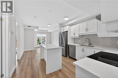 153 Wilson Street W Unit# 310, Ancaster, ON - Indoor Photo Showing Kitchen With Stainless Steel Kitchen With Upgraded Kitchen