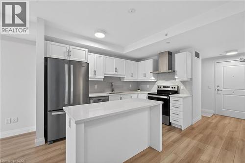 153 Wilson Street W Unit# 310, Ancaster, ON - Indoor Photo Showing Kitchen With Stainless Steel Kitchen