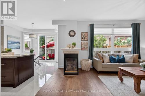 3365 Destination Drive, Mississauga, ON - Indoor Photo Showing Living Room With Fireplace