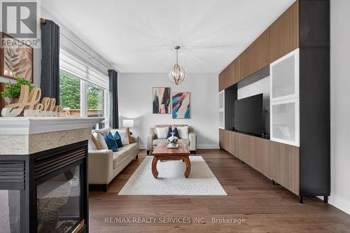 3365 Destination Drive, Mississauga, ON - Indoor Photo Showing Living Room With Fireplace