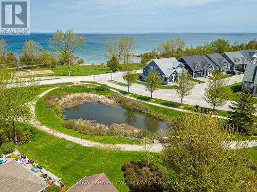 View of bay and beach from house - 132 Dory Row, Blue Mountains, ON 