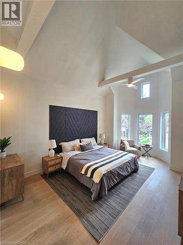 King size bed shown - 18 Alanson Street, Hamilton, ON 