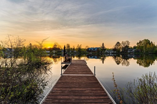 Bord de l'eau - 71 Rue De La Rivière, Sainte-Catherine-De-Hatley, QC - Outdoor With Body Of Water With View