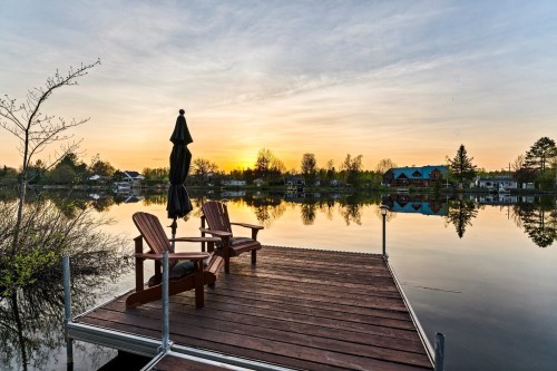 Bord de l'eau - 71 Rue De La Rivière, Sainte-Catherine-De-Hatley, QC - Outdoor With Body Of Water With View