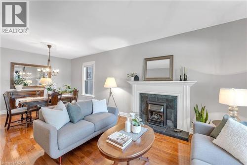 546 Hurd Avenue, Burlington, ON - Indoor Photo Showing Living Room With Fireplace