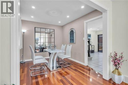 Dining room featuring recessed lighting and wood-type flooring - 146 Bechtel Drive, Kitchener, ON - Indoor Photo Showing Other Room