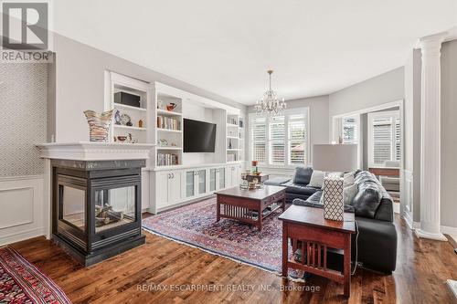 4163 Stonebridge Crescent, Burlington, ON - Indoor Photo Showing Living Room With Fireplace
