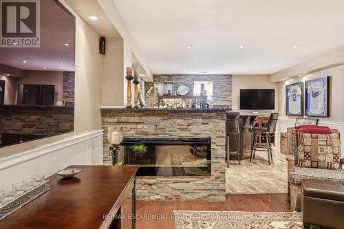 4163 Stonebridge Crescent, Burlington, ON - Indoor With Fireplace