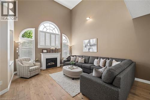 697 Breakwater Crescent, Waterloo, ON - Indoor Photo Showing Living Room With Fireplace