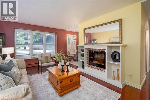 69 Herkimer Street Unit# 203, Hamilton, ON - Indoor Photo Showing Living Room With Fireplace