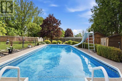 36589 Dunlop Drive, Ashfield-Colborne-Wawanosh (Colborne), ON - Outdoor With In Ground Pool With Backyard