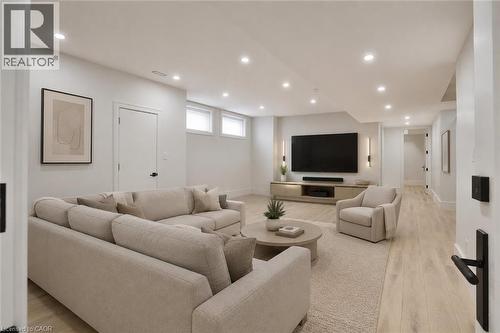 Virtually Staged - 1143 Kane Road, Mississauga, ON - Indoor Photo Showing Living Room