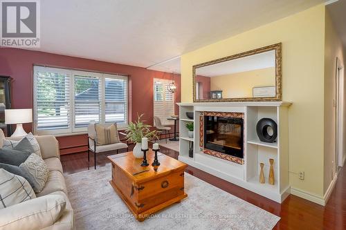 203 - 69 Herkimer Street, Hamilton, ON - Indoor Photo Showing Living Room With Fireplace
