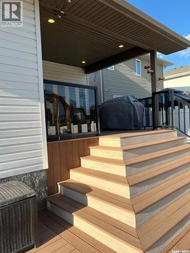4301 Green Poplar Lane, Regina, SK - Outdoor With Deck Patio Veranda With Exterior
