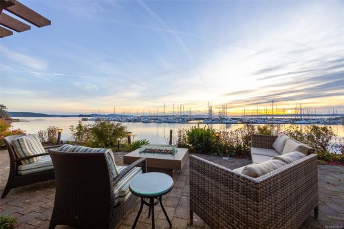 101-9949 Third St, Sidney, BC - Outdoor With Body Of Water With Deck Patio Veranda With View