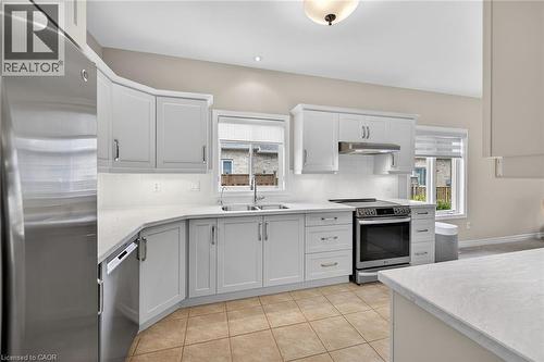 9 Grovetree Trail, Hamilton, ON - Indoor Photo Showing Kitchen With Double Sink With Upgraded Kitchen