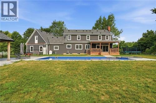 192 Concession 14, Puslinch, ON - Outdoor With In Ground Pool With Deck Patio Veranda With Backyard