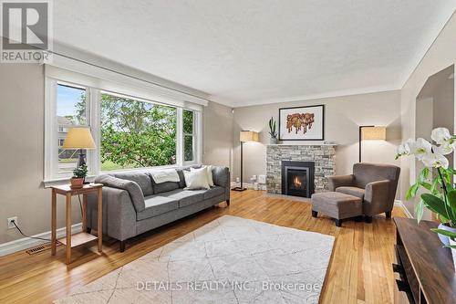 805 Smyth Road, Ottawa, ON - Indoor Photo Showing Living Room With Fireplace