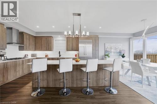 116 Bedrock Drive, Hamilton, ON - Indoor Photo Showing Kitchen With Upgraded Kitchen