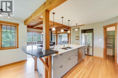 3630 Mountain View Road, Bonnington, BC - Indoor Photo Showing Kitchen With Double Sink