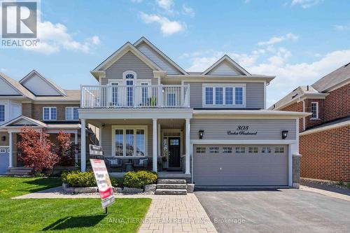 303 Cachet Boulevard, Whitby, ON - Outdoor With Balcony With Deck Patio Veranda With Facade