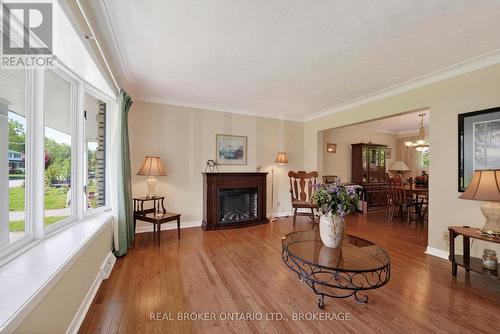 1607 Charles Street, Cornwall, ON - Indoor Photo Showing Living Room With Fireplace