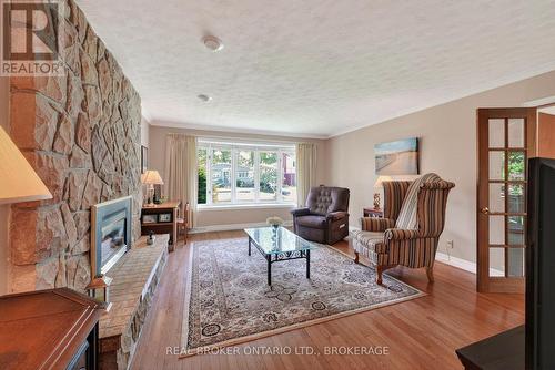 1607 Charles Street, Cornwall, ON - Indoor Photo Showing Living Room With Fireplace