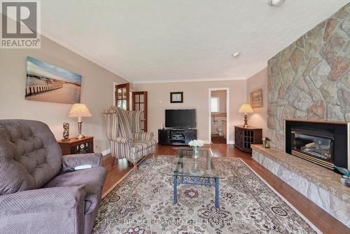 1607 Charles Street, Cornwall, ON - Indoor Photo Showing Living Room With Fireplace