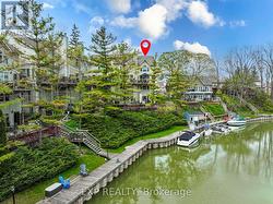 Boat docking available along the boardwalk. - 