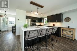 Large kitchen island with quartz countertop - 