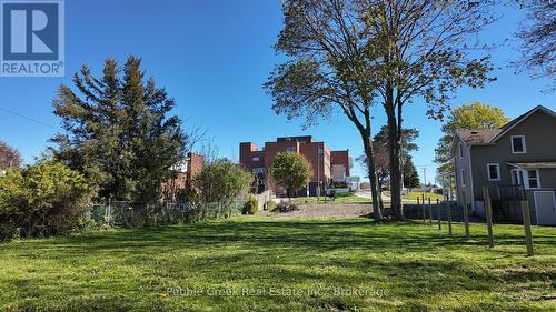 View from back of lot towards hospital - 109 Severed Lot Napier Street, Goderich (Goderich (Town)), ON 
