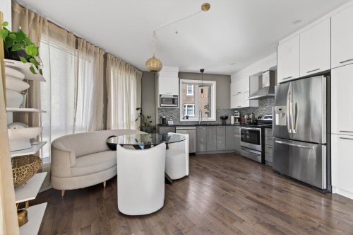 Salle à manger - 101-1290 Rue Sherbrooke E., Montréal (Ville-Marie), QC - Indoor Photo Showing Kitchen With Upgraded Kitchen