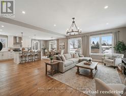 Virtual Rendering of open concept living area - 