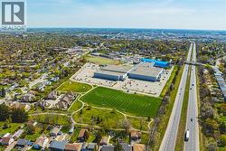 Aerial perspective showcasing a sprawling urban landscape with extensive green spaces - 