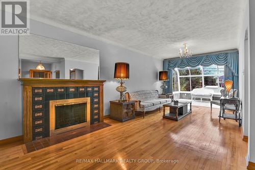 Living Room - 1230 Major Street, Ottawa, ON - Indoor Photo Showing Living Room With Fireplace